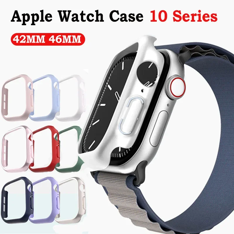 Matte Case for Apple Watch 10 42mm 46mm Hard PC Bumper NO Screen Protector Full Cover iWatch Series 10 46MM 42MM Accessories