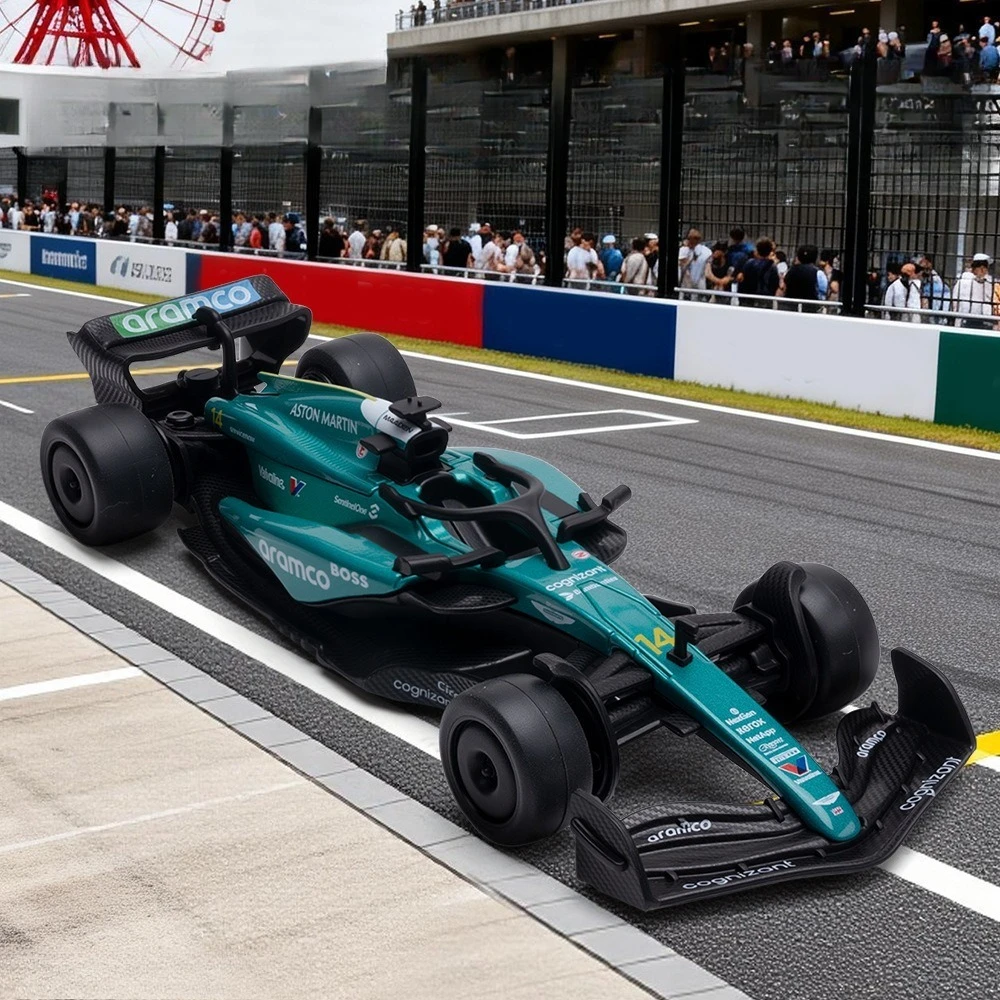 caixa-de-acrilico-simulacao-1-43-aston-martin-formula-f1-original-em-liga-metalica-modelo-de-corrida-de-brinquedo