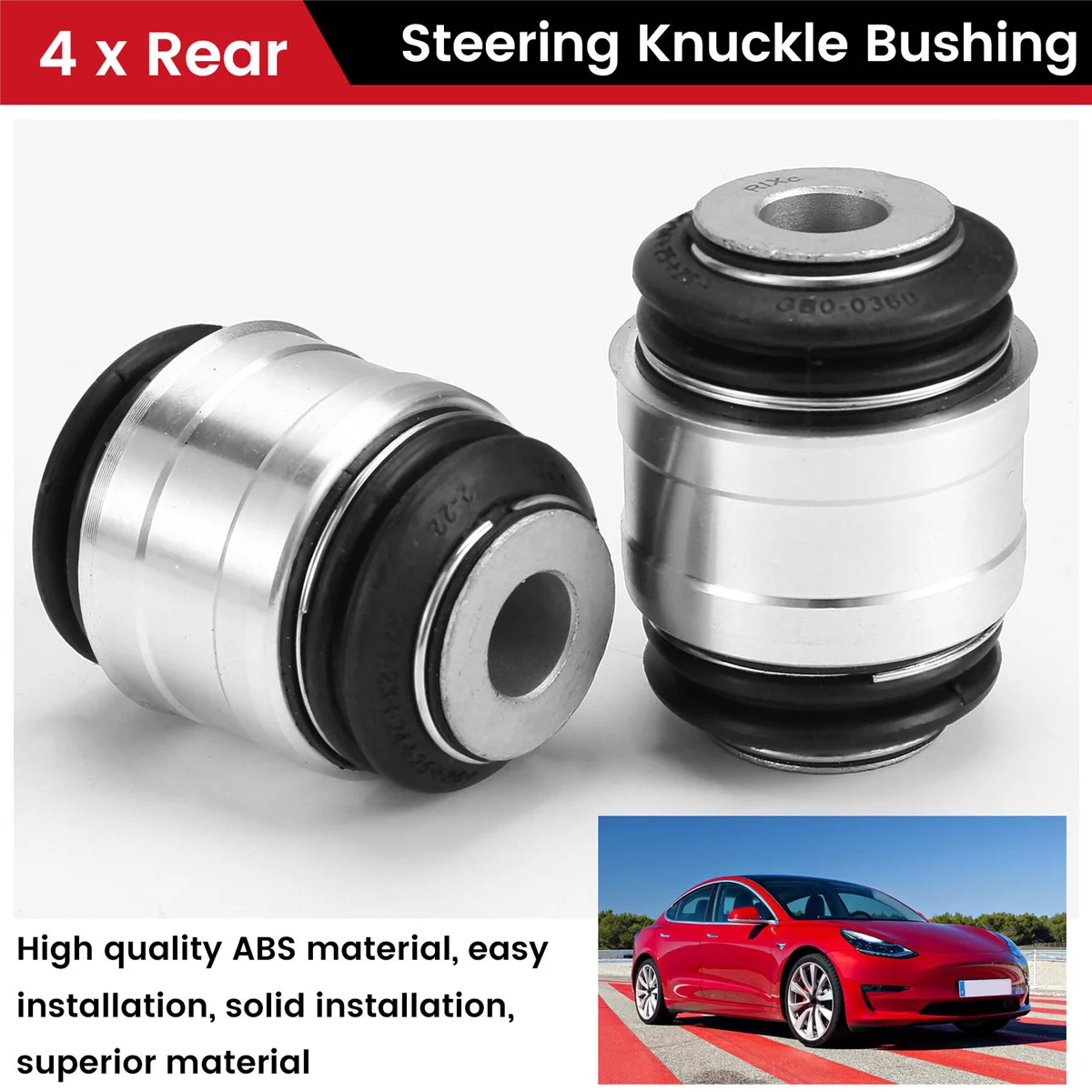 Picture 6: M49K_4 PCS Rear Steering Knuckle Bushing 1188412-01-E for Tesla Model 3/Y