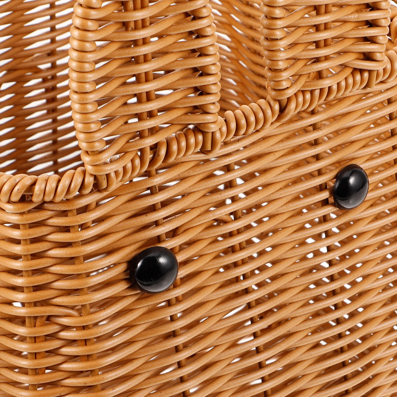 

Creative Rabbit Shaped Woven Basket Easter Egg Portable Storage H held Decor PP Iron Ribbon Kitchen Bar Accessories Festive Gift