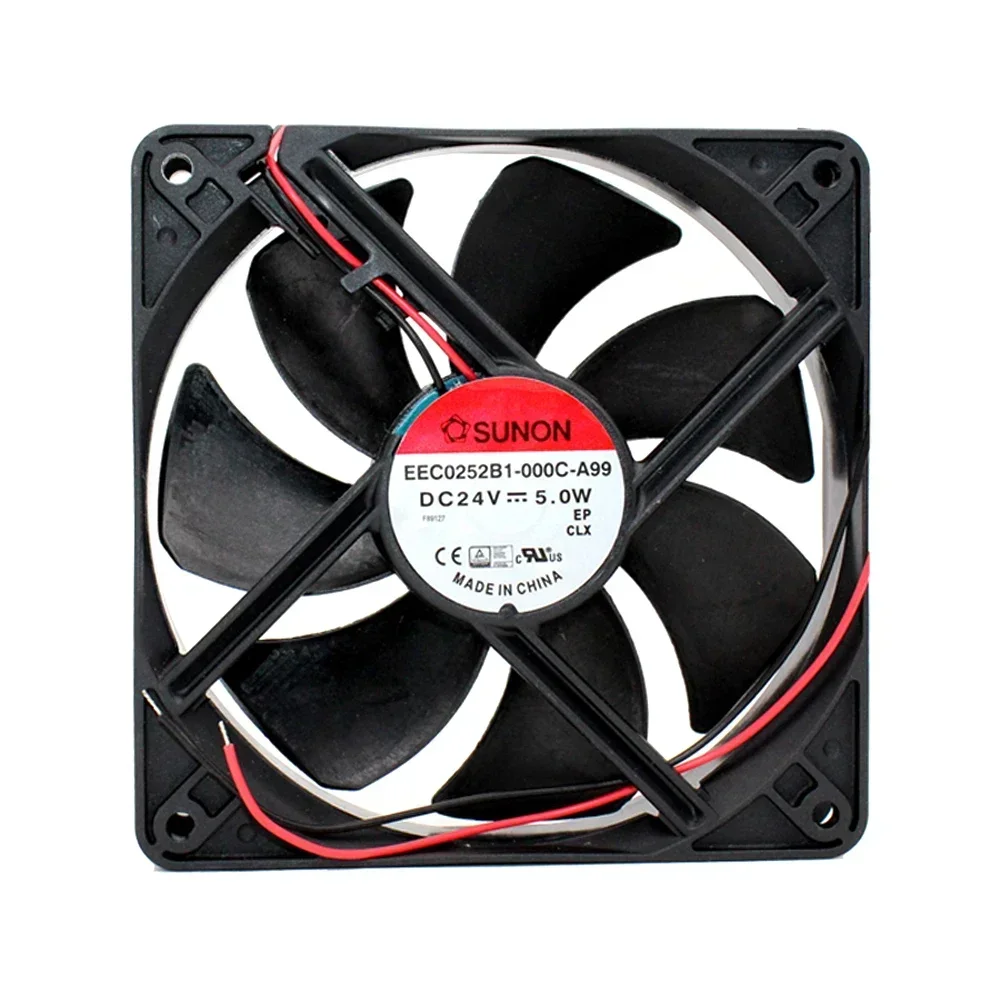 

+New 12cm for original SUNON EEC0252B3-000C-A99 24V 2.0W 12025 cooling fan