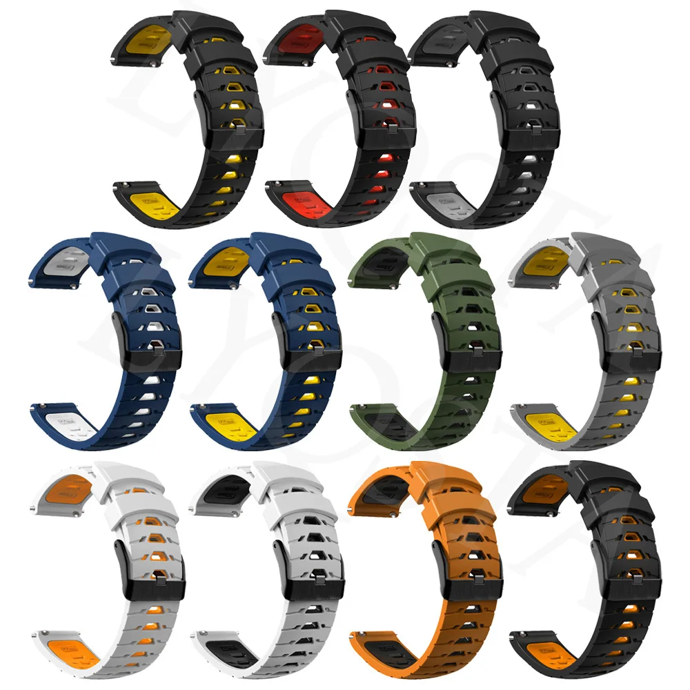 20 22mm Silicone Watch Strap Band For Garmin Forerunner 965 265 255 745/VENU2 Plus/SQ 2/Vivoactive 3 4 Bracelet Wristband