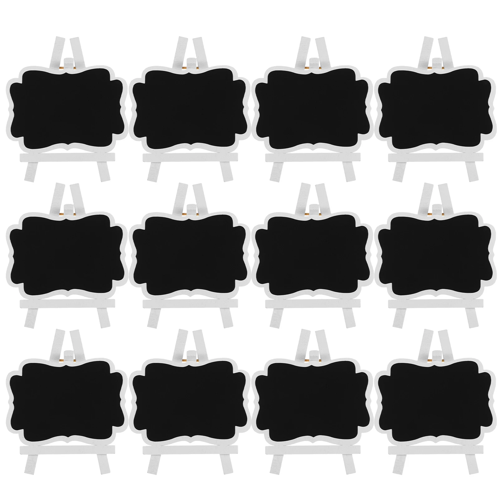 

15pcs Wooden Chalkboard Blackboard Easels Small Stand Signs for Party Decor Mini Balckboard Kids Crafts Gifts