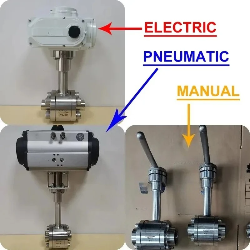Manual Cryogenic Ball Valve for Liquid Oxygen Nitrogen Low Temperature Refrigerants High Pressure Cryogenic Liquids