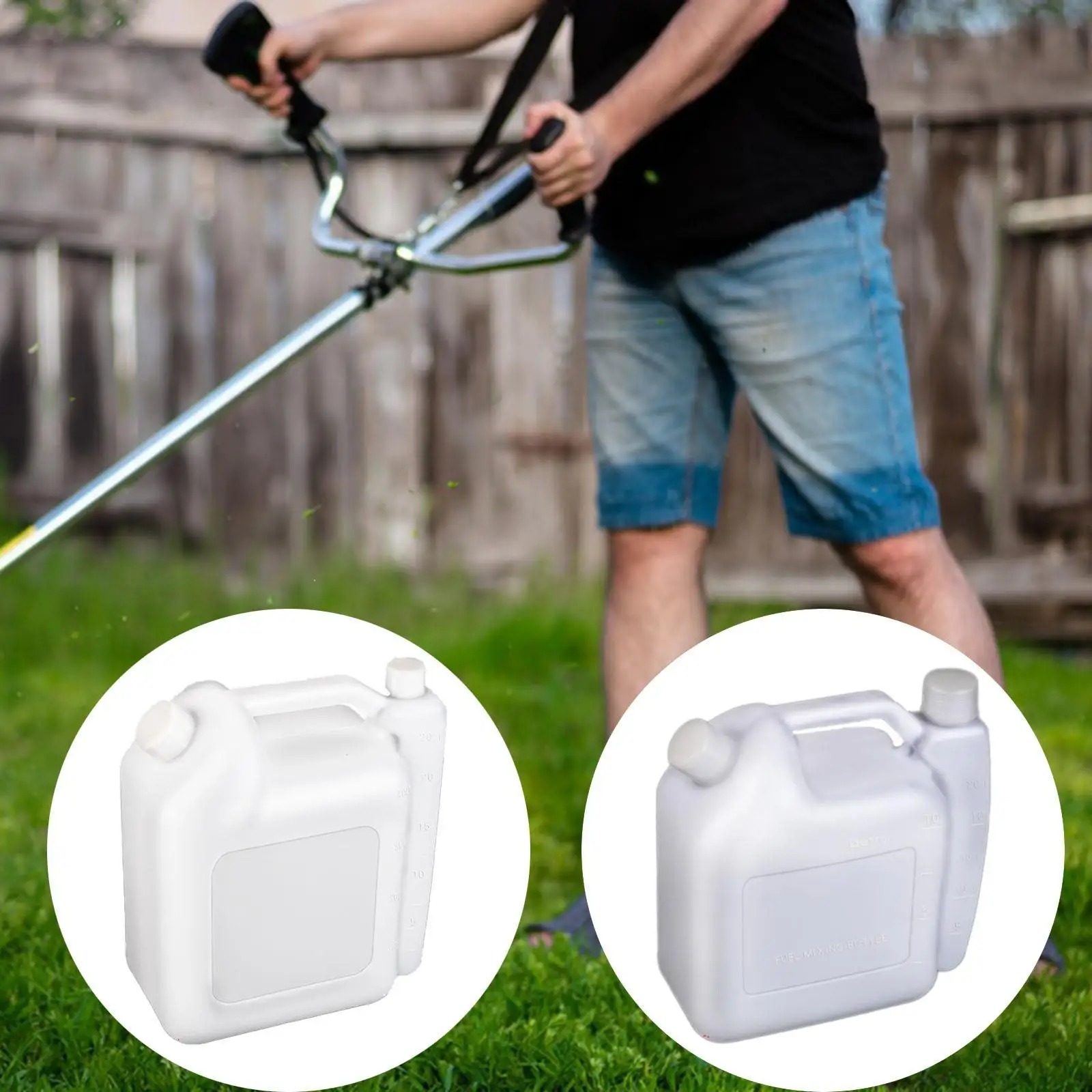Oil Mixing Bottle 2 Stroke Engine Fuels Petrol Container for Brush Cutters