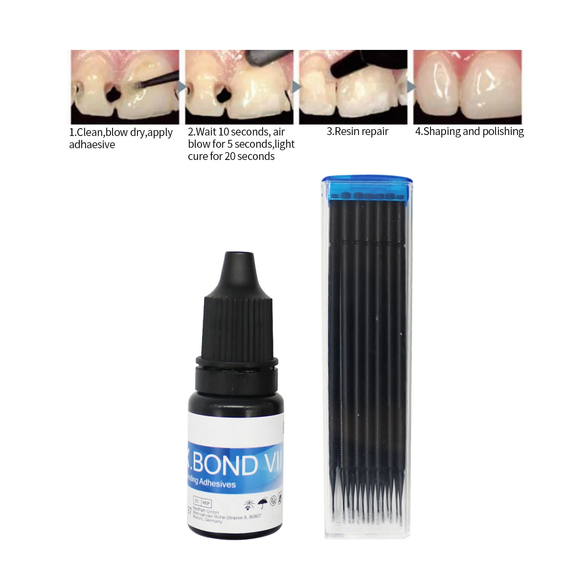 3ml/bottle DX. BOND VII Self Etch Light Cure Adhesive Orthodontic Dental Material