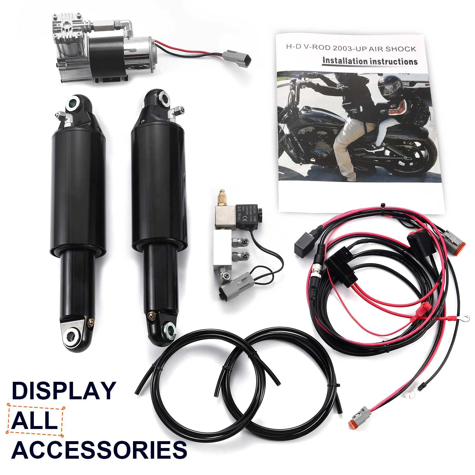 

Motorcycle air suspension kit （damping adjustable）for Harley v-rod 2003-2017