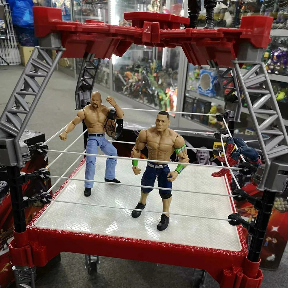 フィギュア用プロレスリング（ゴング付き）＋WWFレスラーフィギュア Amazon.co.jp: ブロック・レスナー (ベルト2本付き) - WWE