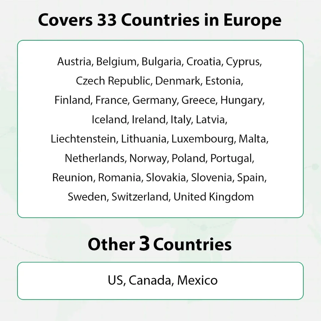 IOTCLUB USA Canada Mexico Europe Global Travel SIM Card 2GB 30 Days Prepaid Data SIM for Mobile Phones WiFi Routers Hotspots