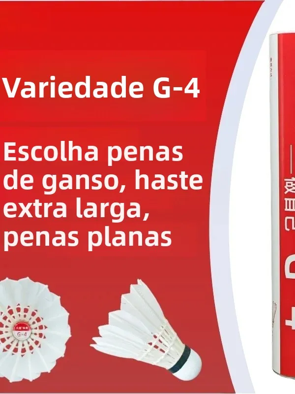 professional-badminton-shuttlecock-g4-premium-goose-feathers-full-circle-straight-shaft-stable-durable-for-club-matches