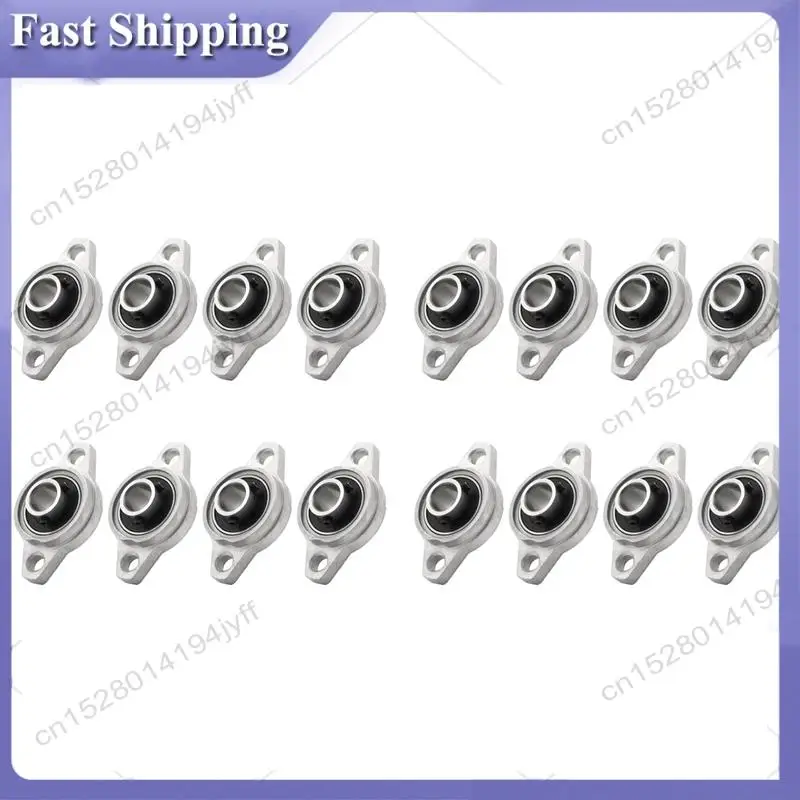 

-ABDH 16Pcs KFL001 12Mm Zinc Alloy Self Aligning Pillow Block Flange Bearing Rhombic Bearing Housing