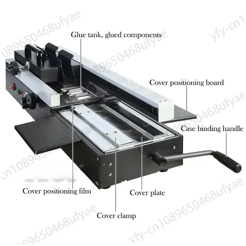 1200W Wireless electric heating files books hot melt adhesive binding machine Commercial manual Automatic binding machine