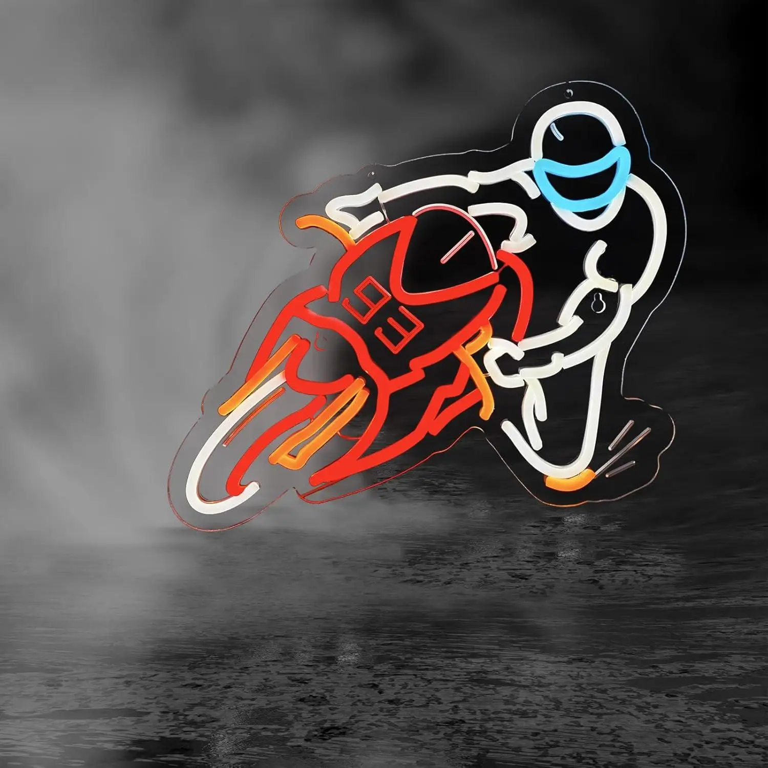 Motorcycle Racing Cornering Neon Sign USB Dimmable Neon Lights for Garage Auto Room Repair Shop Workshop Decor Birthday Gifts view 4