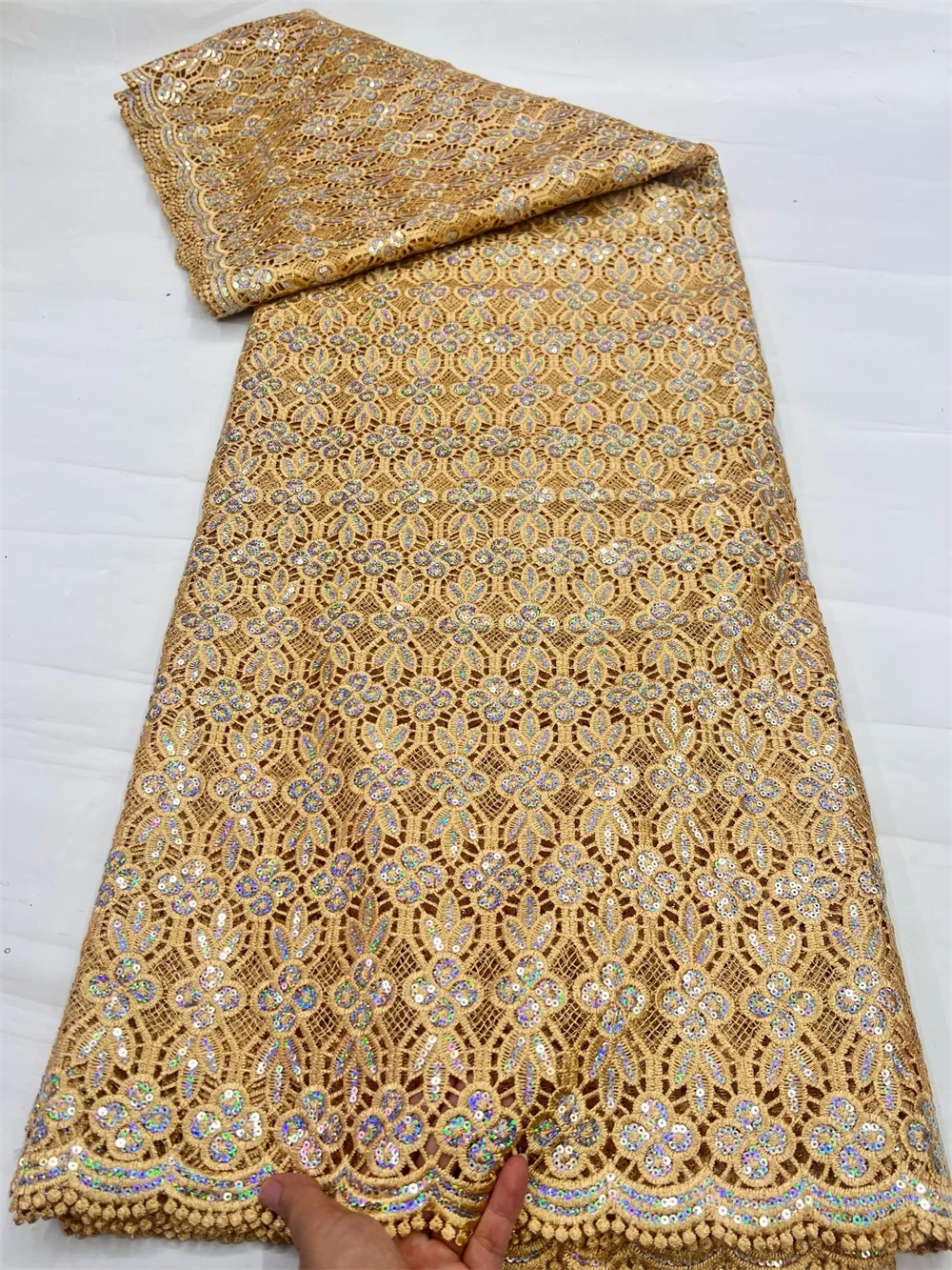tissu-de-dentelle-soluble-dans-l'eau-a-sequins-et-cordon-guipure-africain-5-yards-derniere-collection-2026-style-nigerian-pour-robes-de-mariee-et-de-soiree-pour-femmes