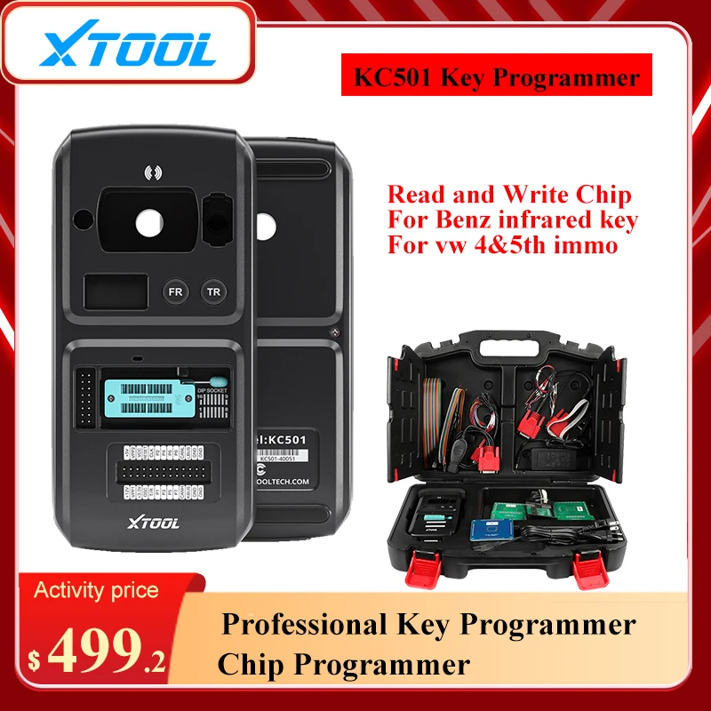 

XTOOL KC501 Car Key & Chip Programmer Ecu Reader For Benz Infrared Key Write MCU/EEPROM Chip Work With X100 PAD3 A80 OBD2 Tool