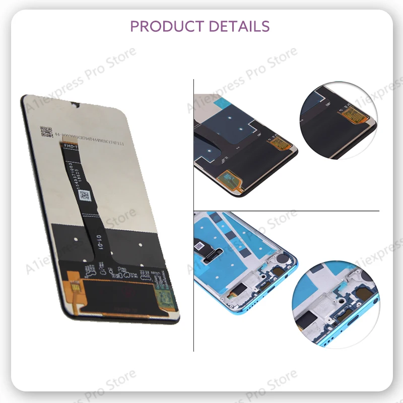 Wyświetlacz LCD do Huawei P30 Lite Nova 4e Ekran Dotykowy Digitizer 6.15" MAR-AL00 MAR-TL00 MAR-LX2 Testowane Części Zamienne Gorąca Sprzedaż — zdjęcie produktu 6