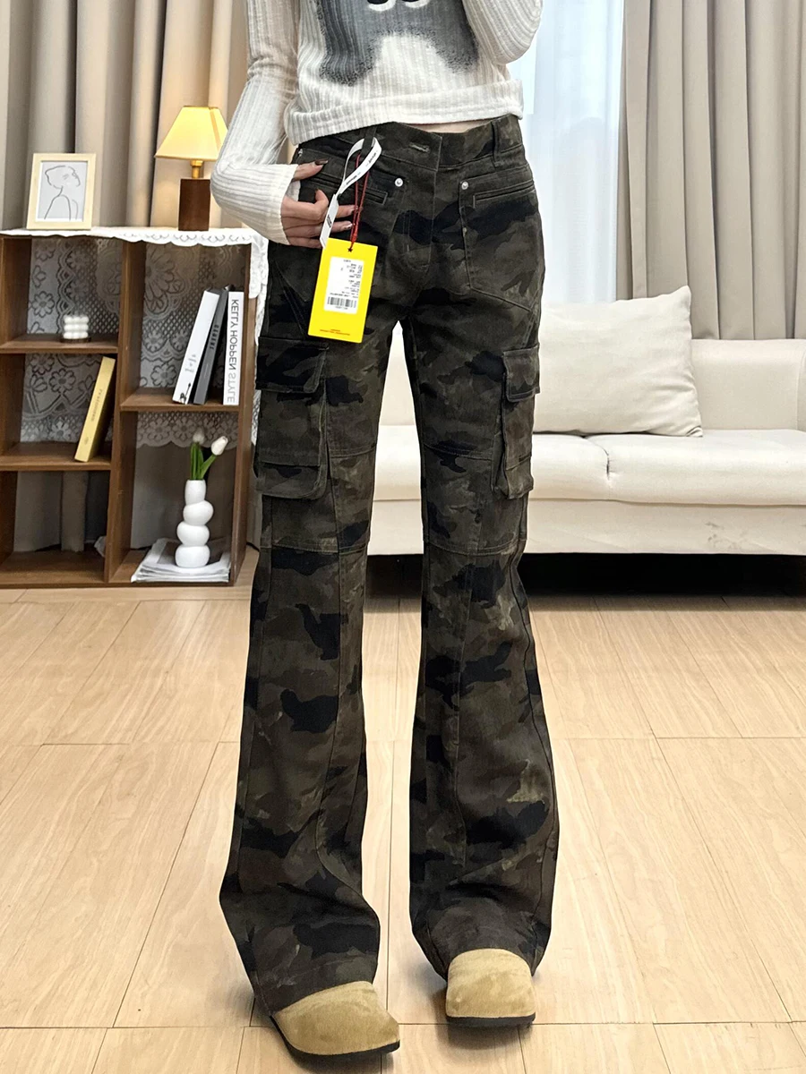 

Мужские камуфляжные рабочие брюки Cleanfit с множеством карманов, в стиле High Street Vibe, прямого кроя, для работы