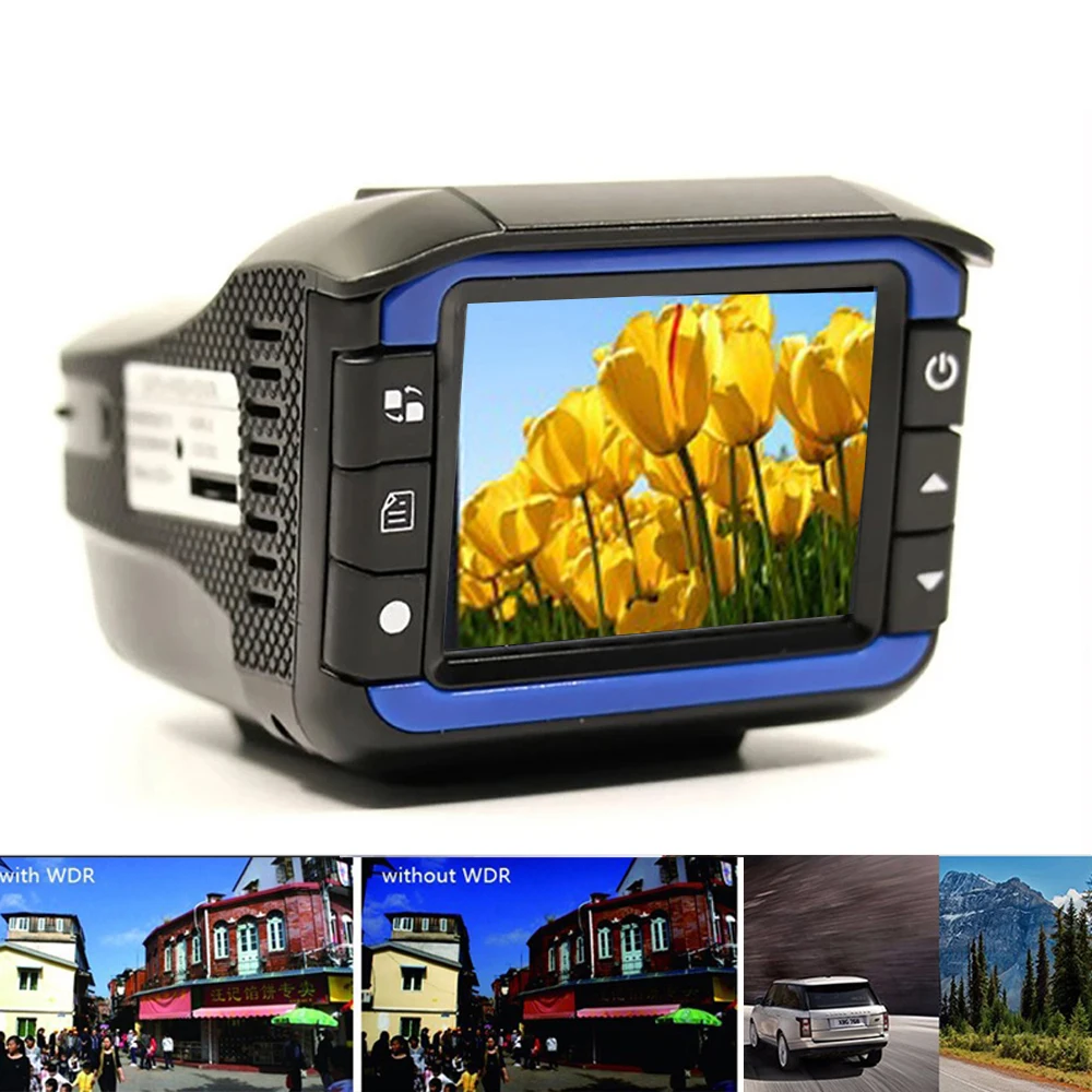 2025 Car Dash Recorder VGR-3 Plush Anto DVR Camera Video 2 in 1 Rad Detector 150 Degree Lens Russian English Language Version