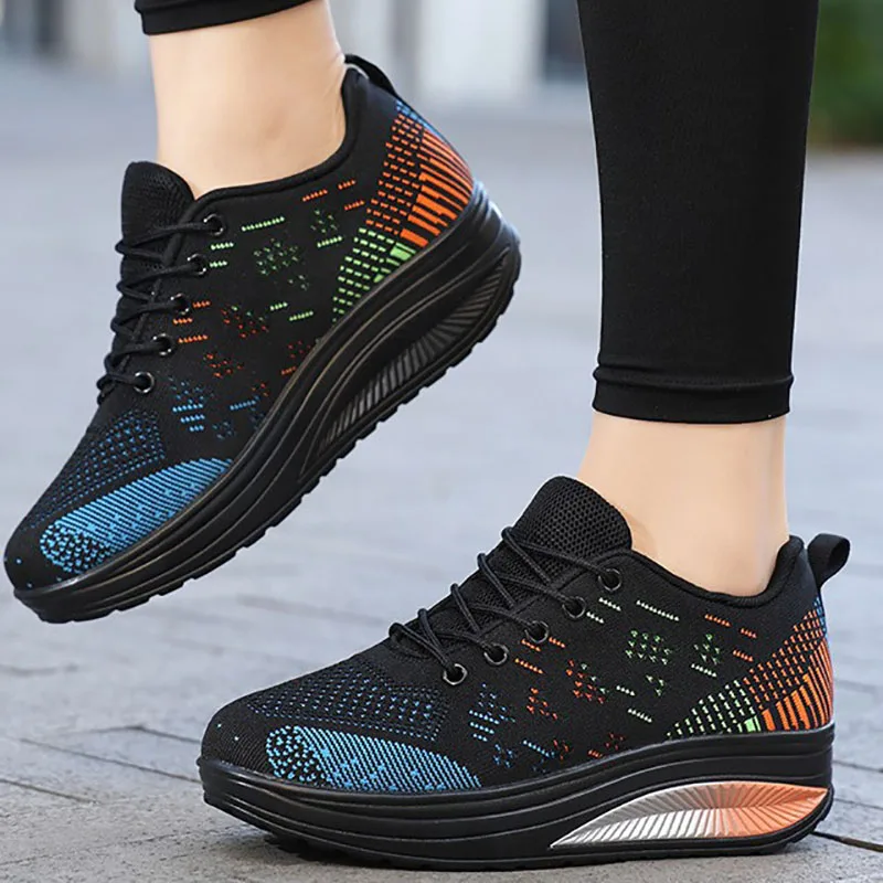 Women's Square Dance Shoes Vulcanize Shoes Lightweight Dance Sneakers Breathable Walking Sneakers Shoes Women for Gym