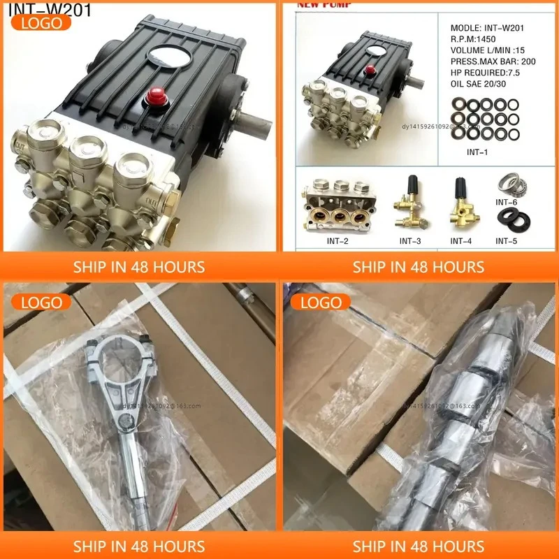 2026 Supply high pressure cleaner/high pump (picture) water 15 liters flow 200 kg INT-W201