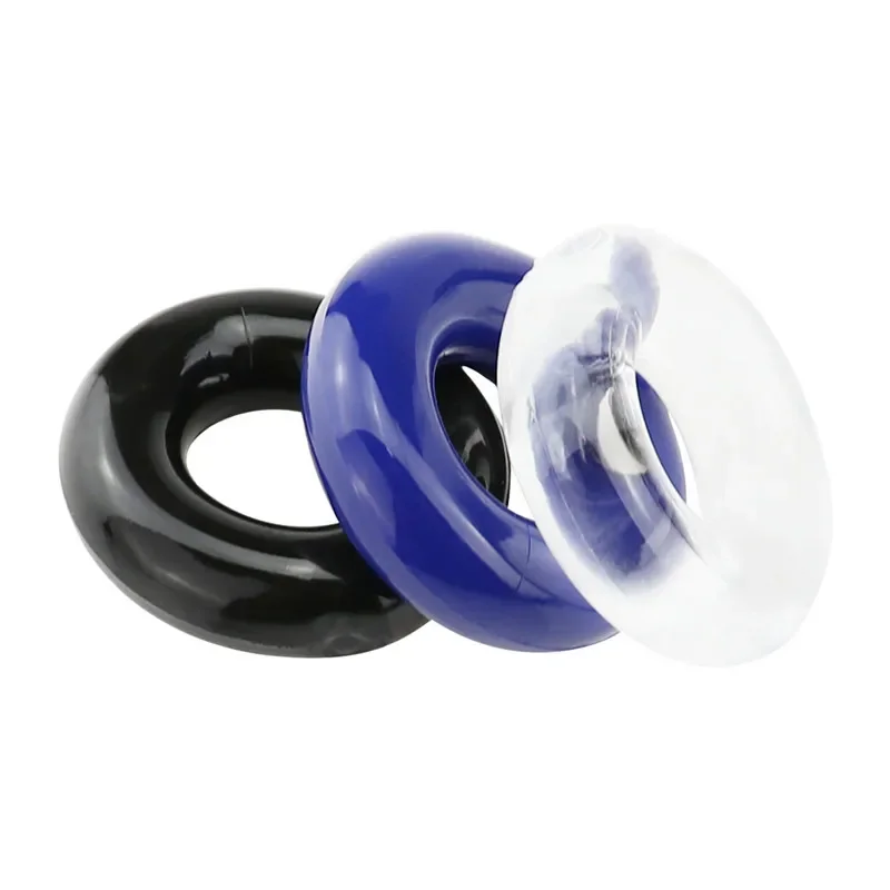 3Pcs/Set Male Penis Rings Silicone Sex Toys for Man Reusable Cock Rings Multifunction Delay Ejaculation Soft Cockring