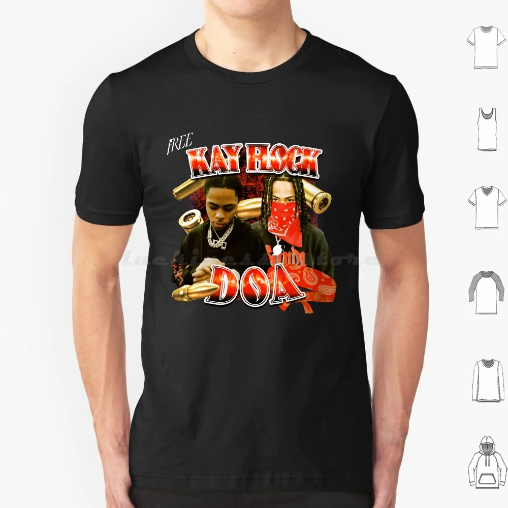 Kay Flock (camisa Kay Flock gratis) Camiseta de talla grande 100% algodón Kay Kay Flock Doa Bronx Drill Blood Dthang Blove Worldstar