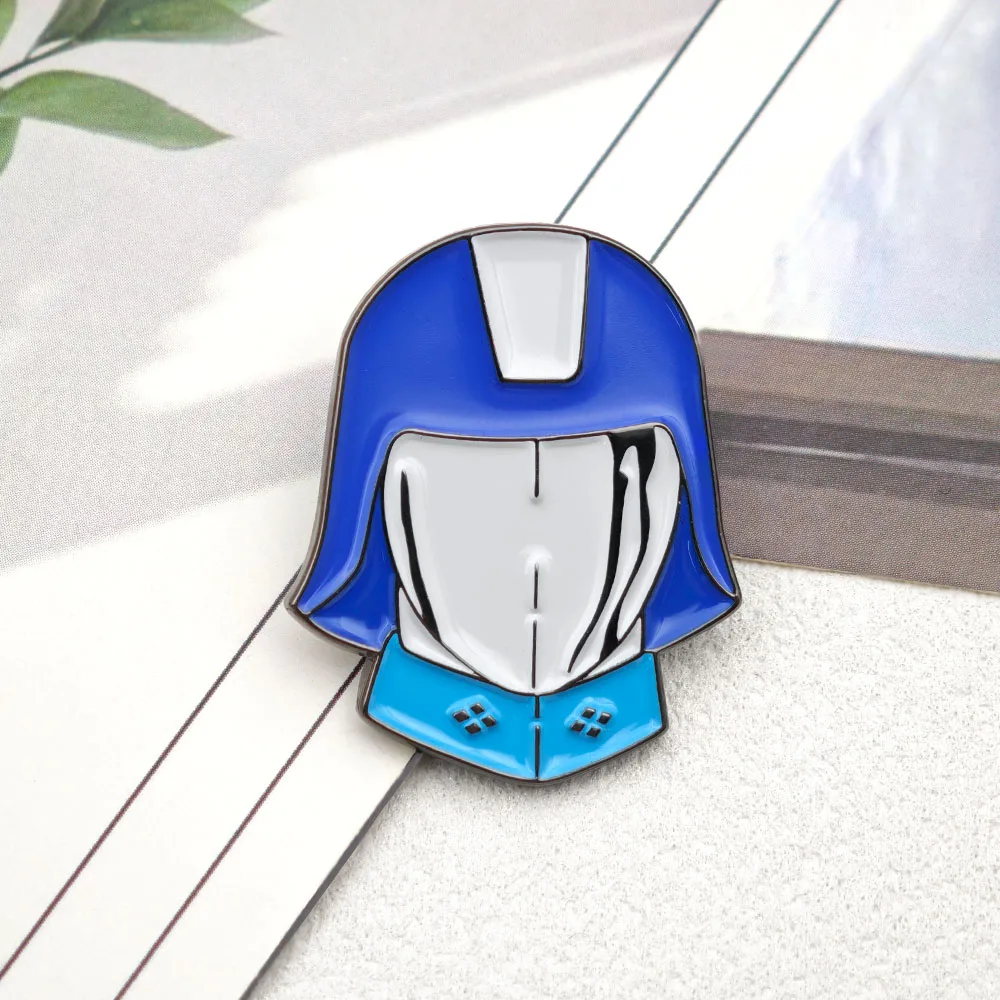 GI Joe Cobra Commander Lapel Pin Cobra Enemy Metal Badge Retro 80s Anime Cartoon Movie Brooch for Clothes Backpacks Fans Gift