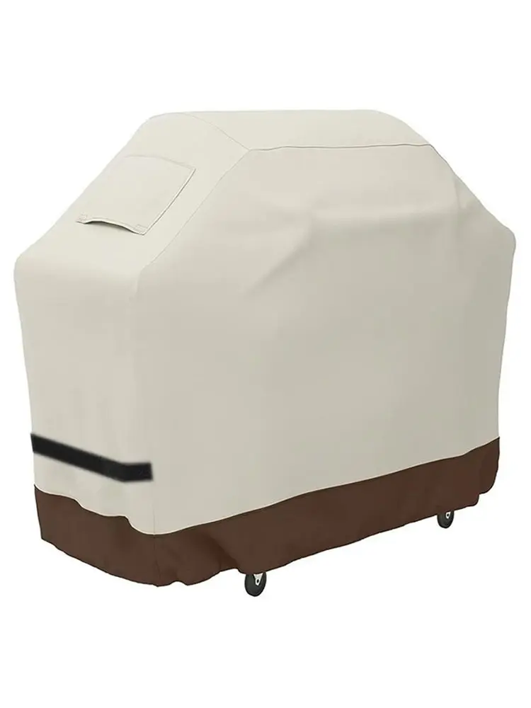 Hotte de Barbecue à gaz extérieure 210D grande BBQ Beige Barbecue gril couverture anti-poussière four housse de protection étanche four meubles couverture