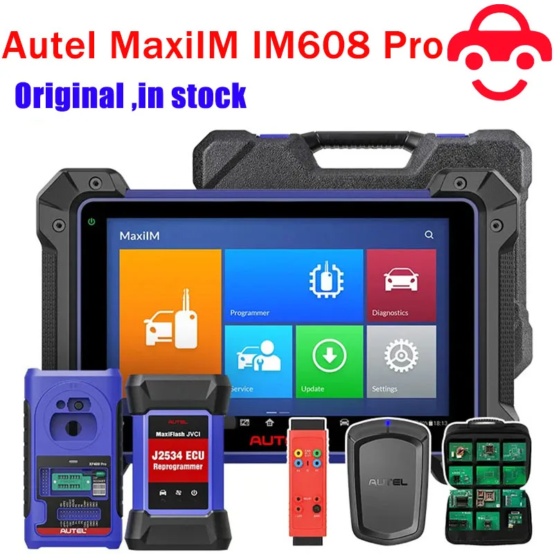 

Автомобильный диагностический инструмент Autel MaxiIM IM608 и IM608PRO с программатором ключей XP400 и сканером OBD2, кодирование ЭБУ J2534 (без ограничений IP)