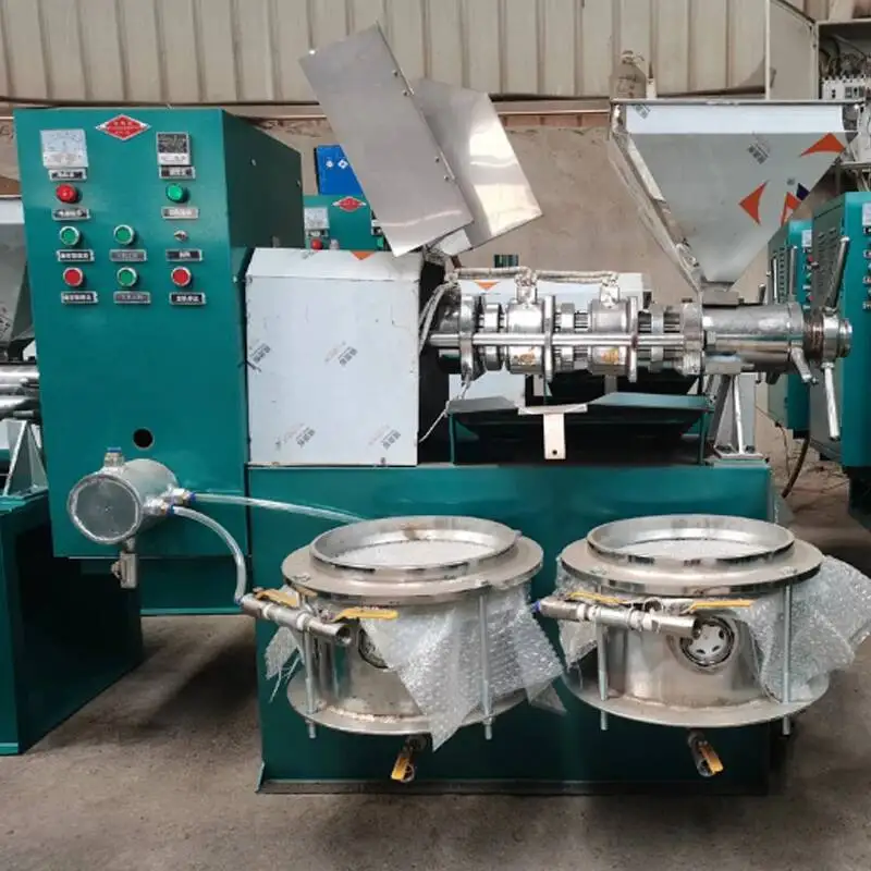 

Screw Oil Press Commercial Peanut Rapeseed 50-70Kg Per Hours Automatic Hine Workshop Suower Sesame Squeezer