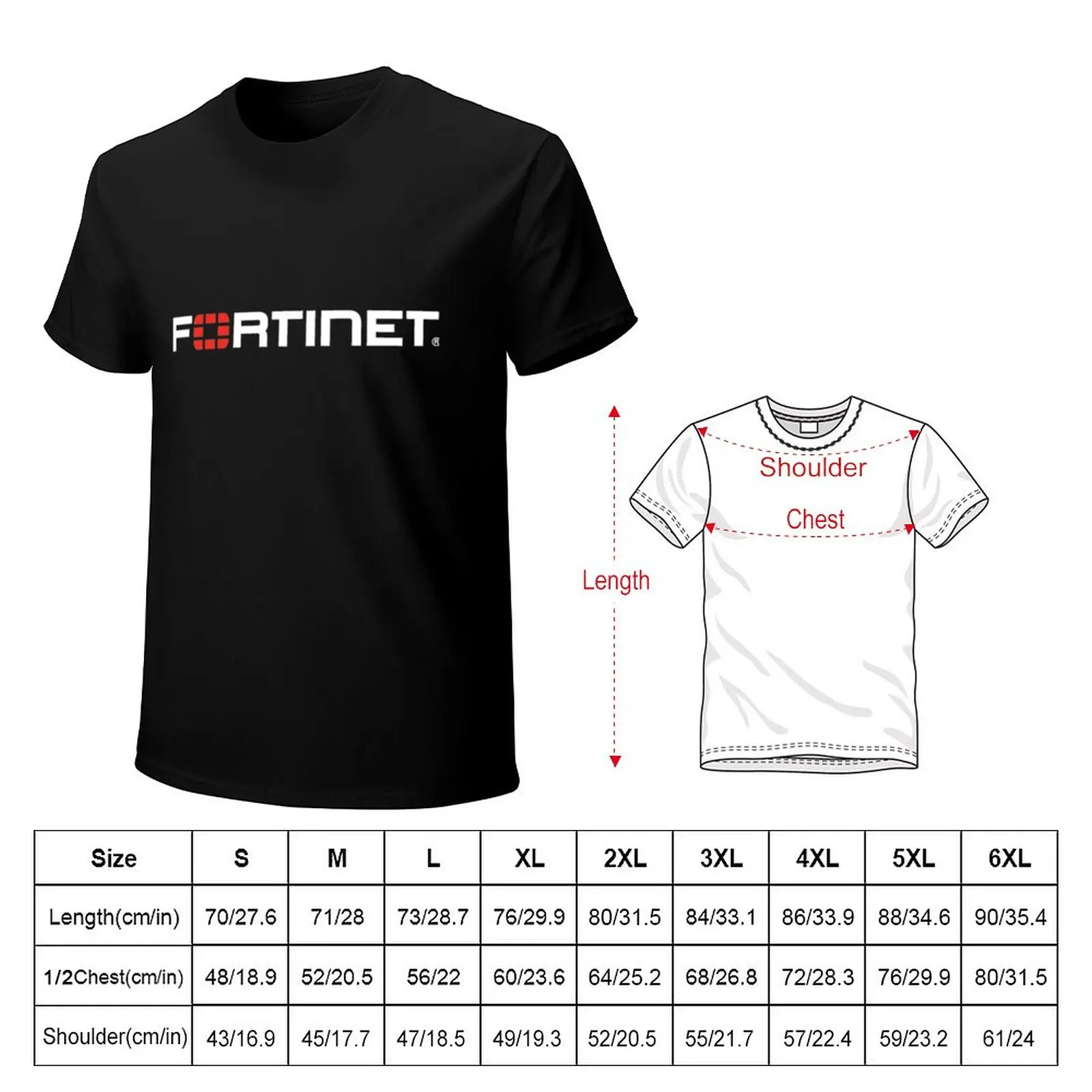 LOGO FORTINET T-Shirt boys white t shirts hippie clothes Blouse mens t shirts casual stylish