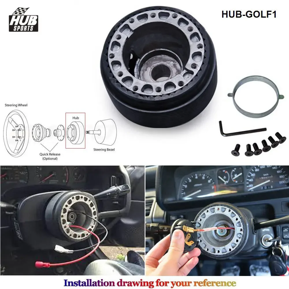 Universal Steering Wheel Hub Adapter Quick Release Boss Kit For VW GOLF MK2 MK3 HUB-GOLF1