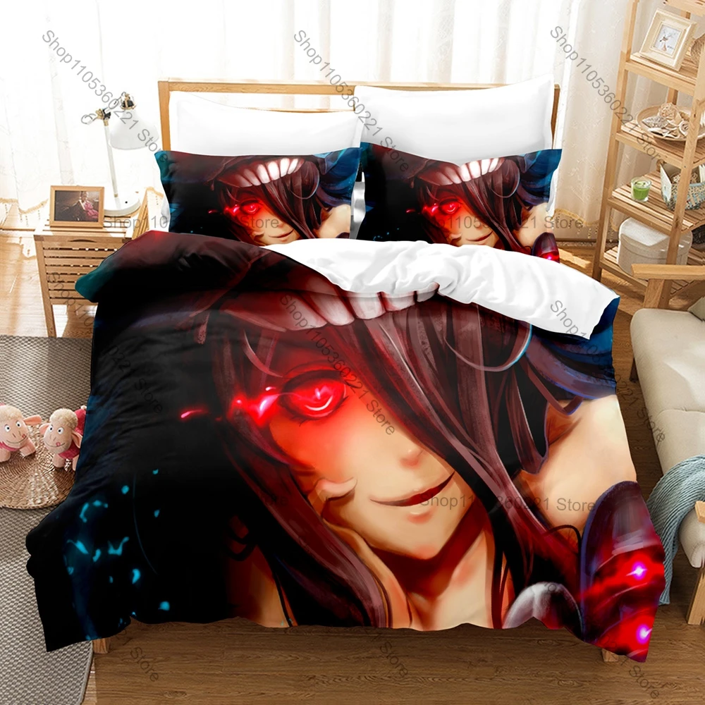 Aircraft Carrier & Destroyer Ship Girls Art Print Duvet Cover + 2 Pillowcases Twin Full Queen King Naval Anime Bedding Set