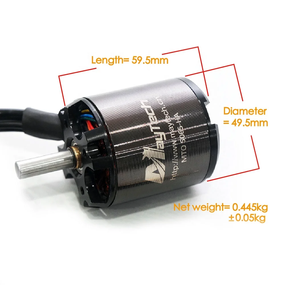 Electric Longboard 5065 220KV BLDC Motor With Hall Sensor Unsealed Cover 6mm Shaft Belt-driven Type Esk8 Manufacturer