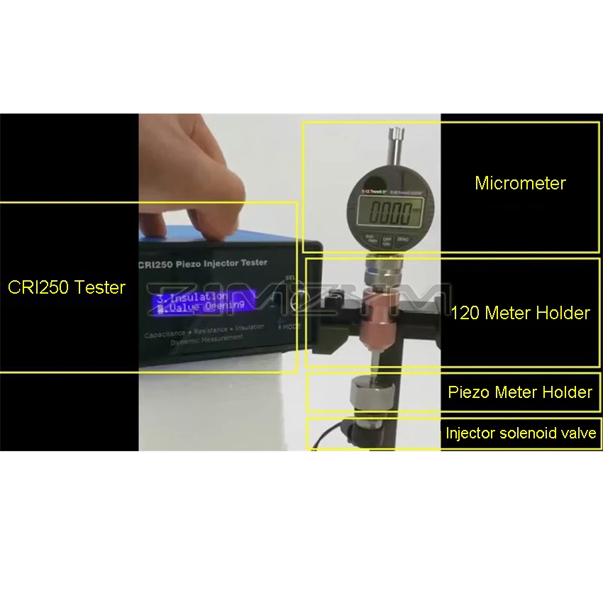 CRI250 Diesel Piezo Common Rail iniettore Tester resistenza di cristallo capacità isolamento sollevamento dinamico Test di viaggio