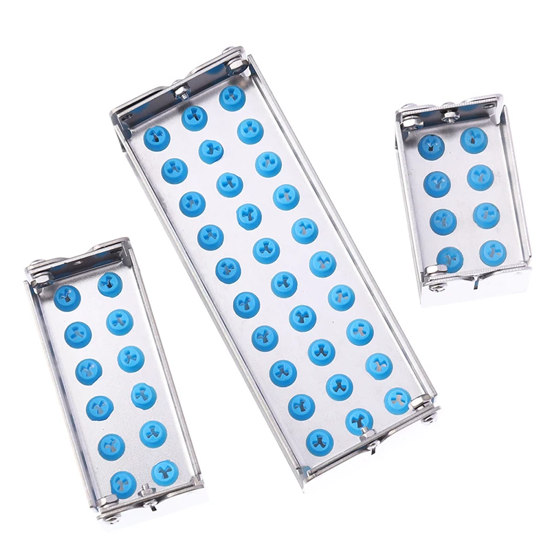 8/12/30 Hole Dental Disinfection Box Autoclave Sterilizer Case Burs Endo Files Holder For Burs Dentist Instrument