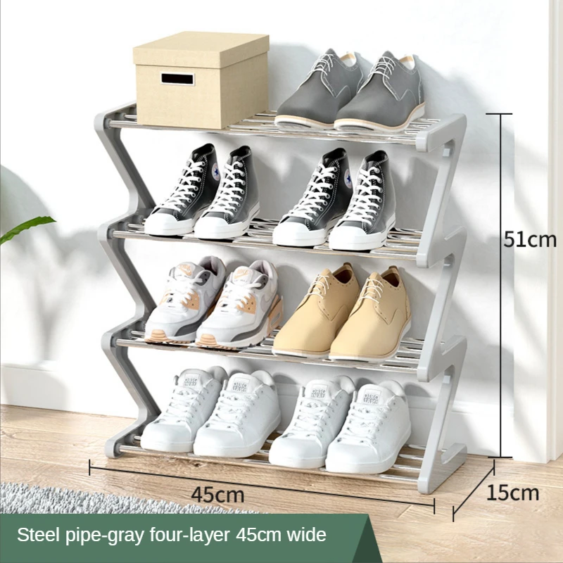 Shoe Rack Simple Household Small Narrow Door Multi-Layer Storage Rack Pop Nice Installation-Free Foldable Shoe Cabinet