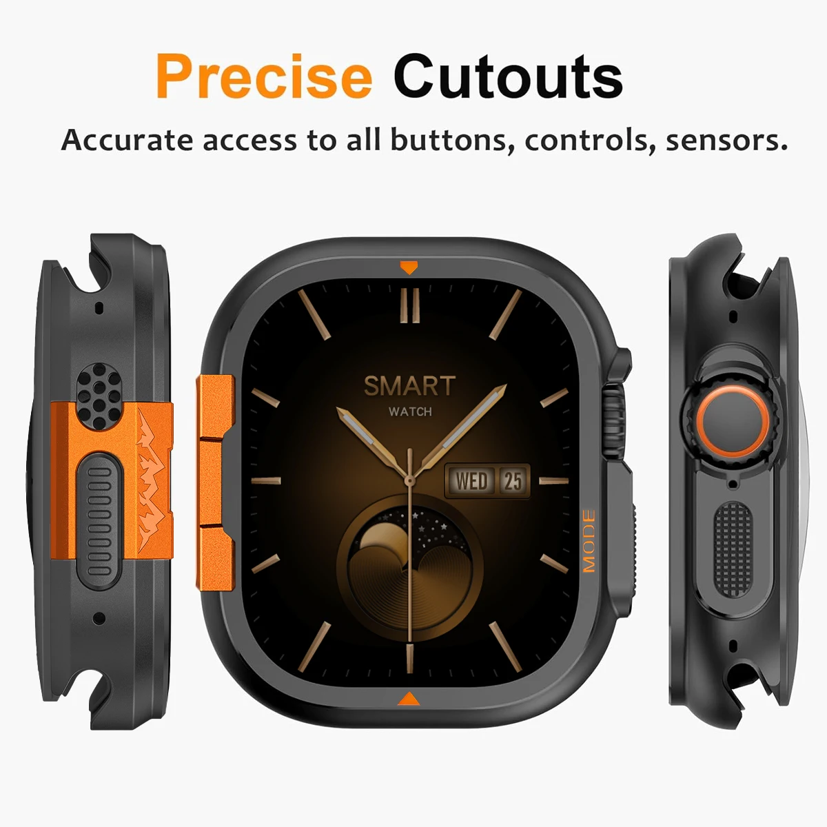 حافظة من سبائك الألومنيوم لساعة أبل Ultra3 49 مللي متر غطاء ساعة معدني ممتص للصدمات لساعة IWatch 11 10 46 مللي متر حافظة واقية ملحقات الساعة