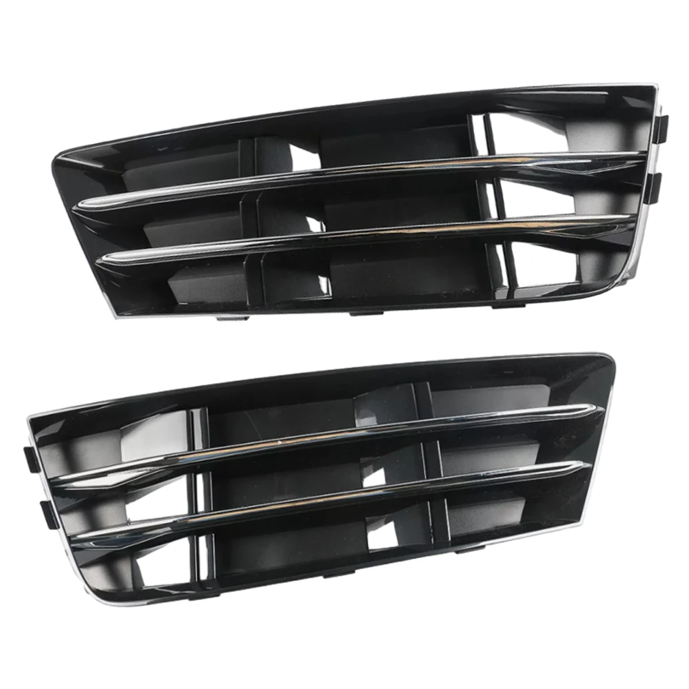 Left/Right Front Bumper Fog Light Grille Cover For Audi A4 B9 2016 2017 2018 8W0807681R 8W0807682R