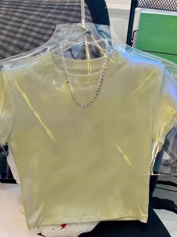 Amerikanischer Retro-Stil T-Shirt für Damen, Sommer-Neuheit, Einzigartiges Design, Super Schöne Verjüngende Hot-Girl-Kleidung, INS-Trend