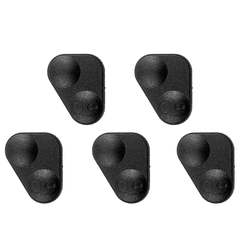 5X Rubber 2-Button Remote Key Fobs Pad Cover - YWC000300 For Land/Range Rover P38 Black