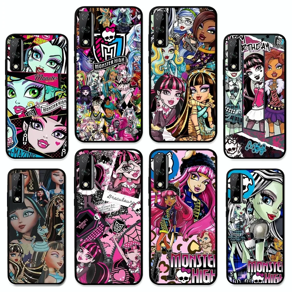 M-MonsterS Cartoon H-HighS Mousepad For Huawei Y9 6 7 5 Prime Enjoy 7s 7 8 plus 7a 9e 9plus 8E Lite Psmart Shell