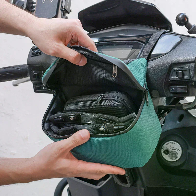 Front Motorcycle Bag Touch Screen Waterproof Cycling Navigation Handlebar Storage Waist Bag Handlebar Bag Portable For Vespa Hik