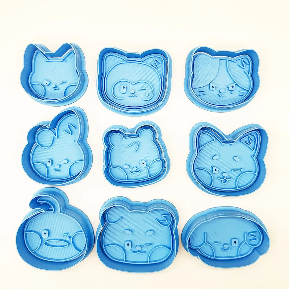 

Kpop ZB1 Cookie Cutter Zeroni Cartoon Cute ZhangHao HanBin Ricky Biscuit cutter