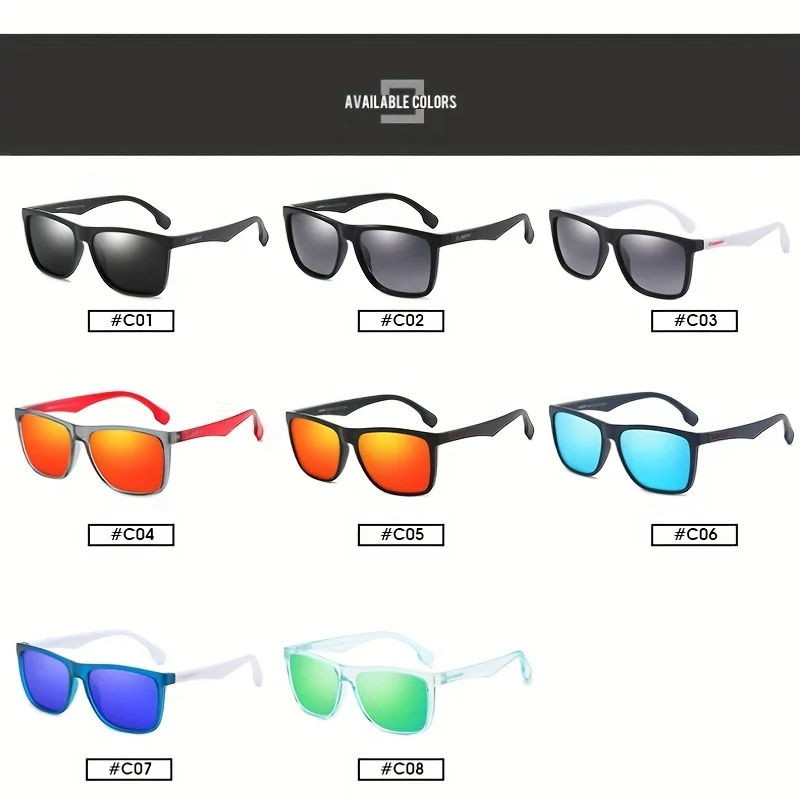 DUBERY Polarized UV400 Protection Sunglasses For Men And Women 8 Colors Model 150