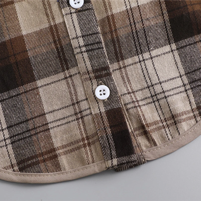 Damen abnehmbares kariertes Hemd-Design, gefälschter Kragen, falsche Bluse, Kleidungszubehör – Detail 8