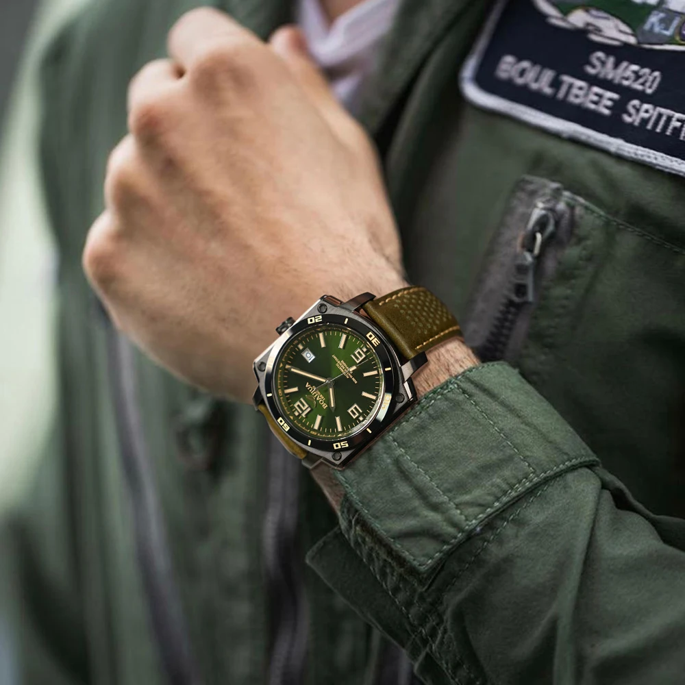 BOAIJIUA Orologio meccanico da uomo completamente automatico Orologio meccanico alla moda Orologio dal design originale Impermeabile 50 m