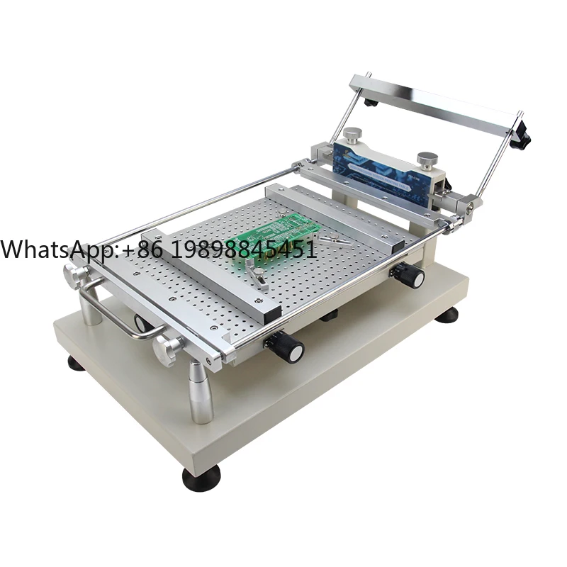 

PTR-C300 Ручной принтер для паяльной пасты для печатных плат Настольный безрамный трафаретный принтер для паяльной пасты 300x400 мм для производственной линии печатной платы Smt