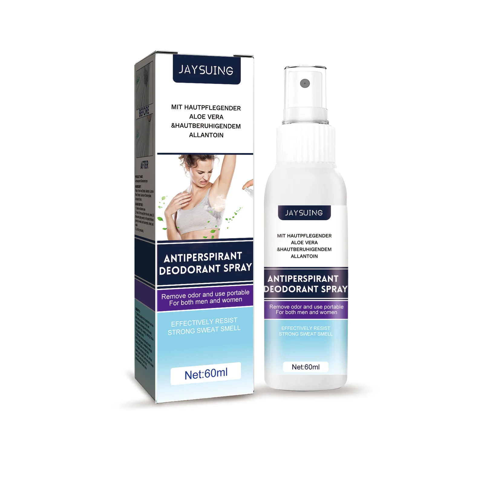 Odore del corpo ascellare odore di deodore sudato deodorante portatile rimozione degli odori delle ascelle fragranza duratura Spray antitraspirante per le ascelle