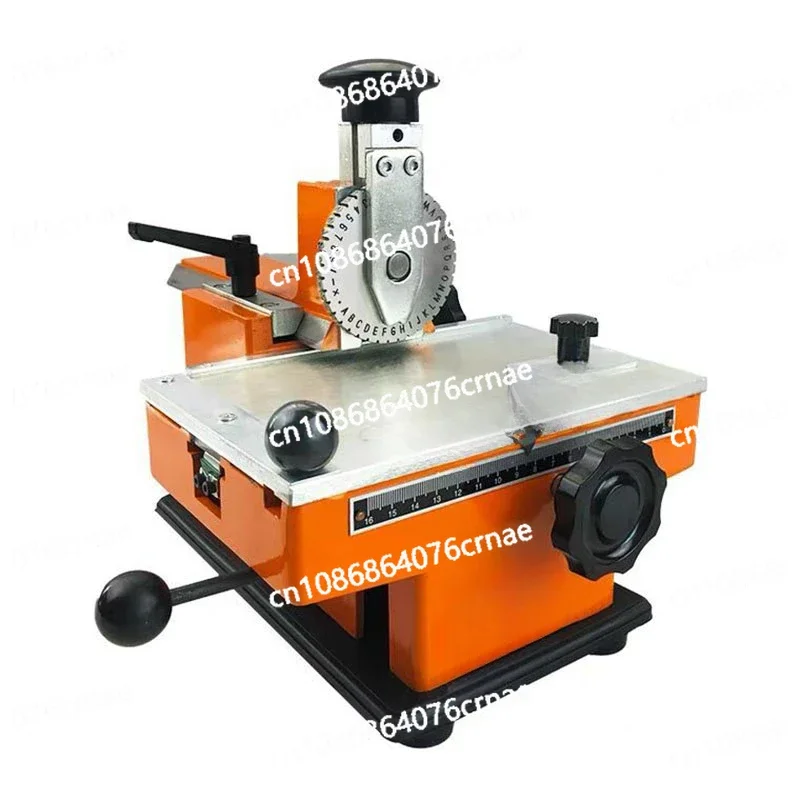 Semi-automatic Engraving Machine, Steel and Aluminum Alloy Nameplate Metal Identification Card Engraving Label and Marking Tool